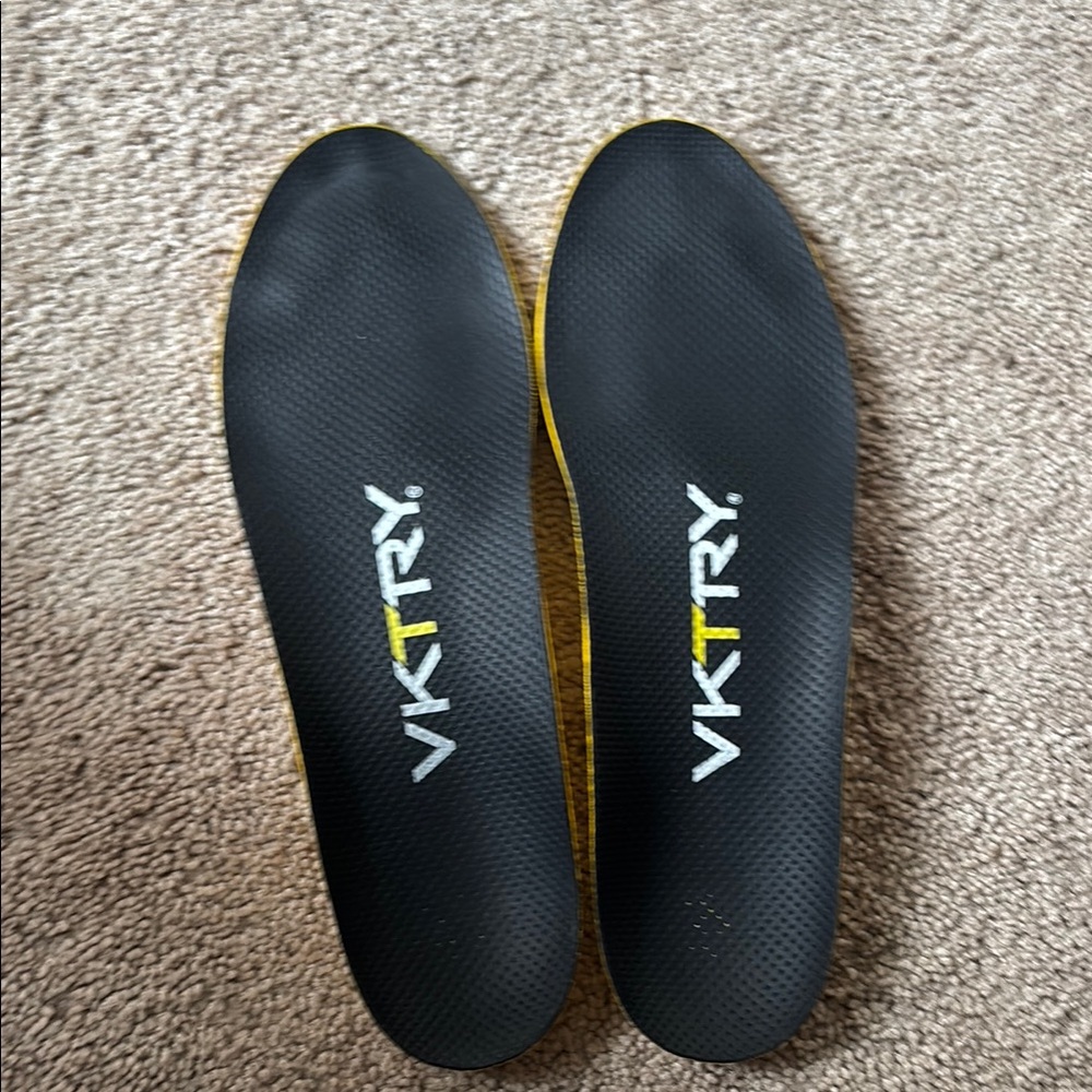 VKTRY Black and Yellow Insoles